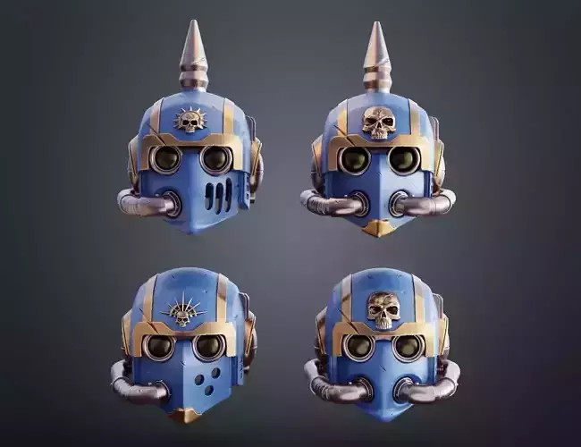 Tempestus Scions Helmet and Masks