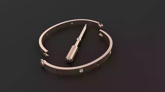 CARTIER LOVE bracelet-High Quality 3D Printing Model