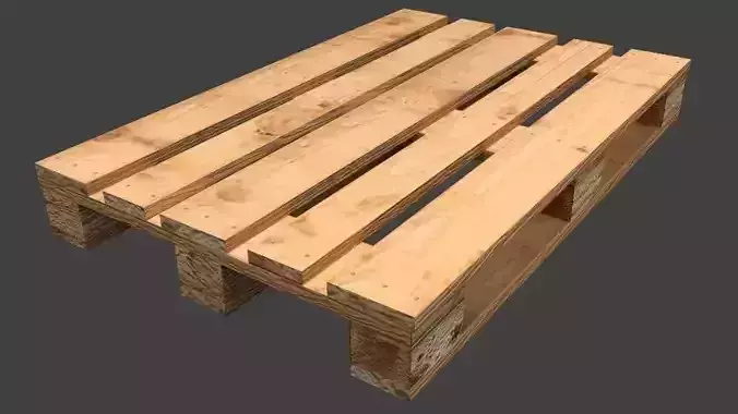 Pallet Wood Free low-poly 3D model