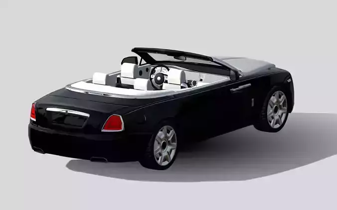 Unbranded High Poly British Luxurycar Game Ready 3D model 2