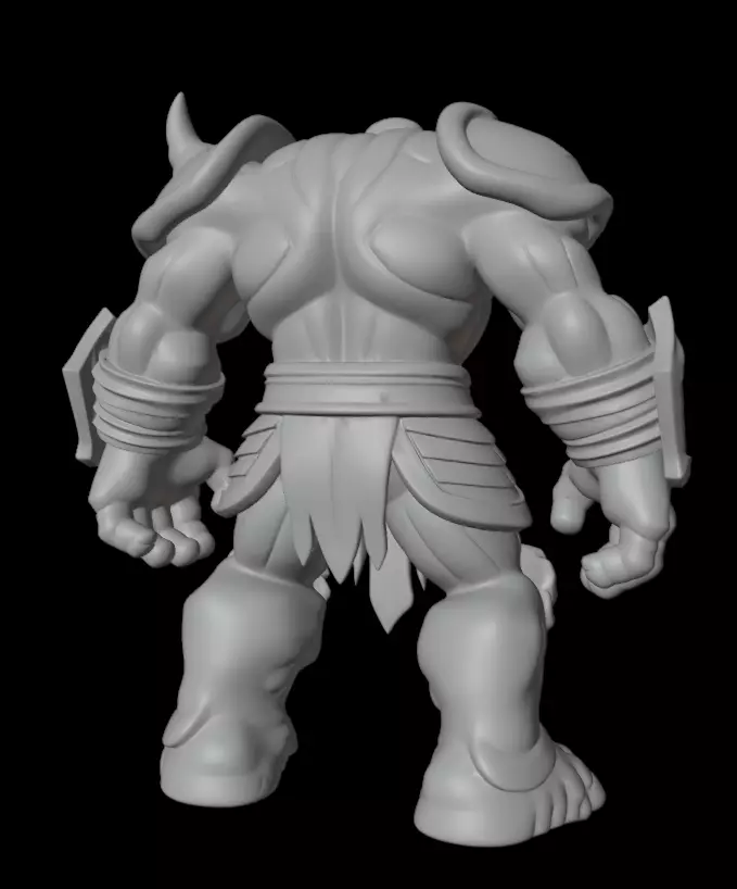 Ancient Stone Golem 3D model_8