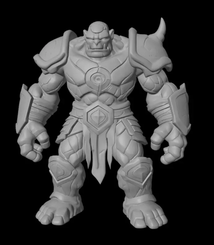 Ancient Stone Golem 3D model_5