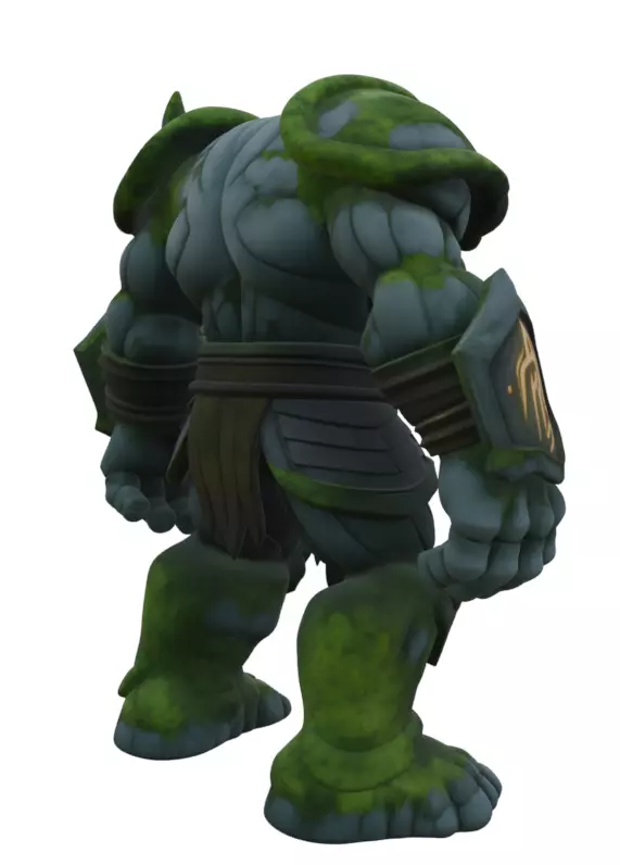 Ancient Stone Golem 3D model_3