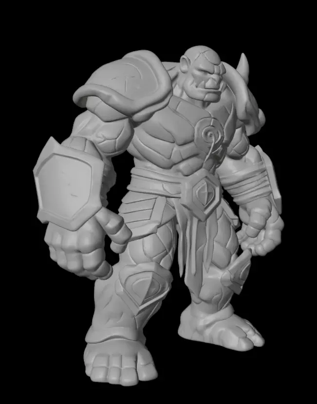 Ancient Stone Golem 3D model_10