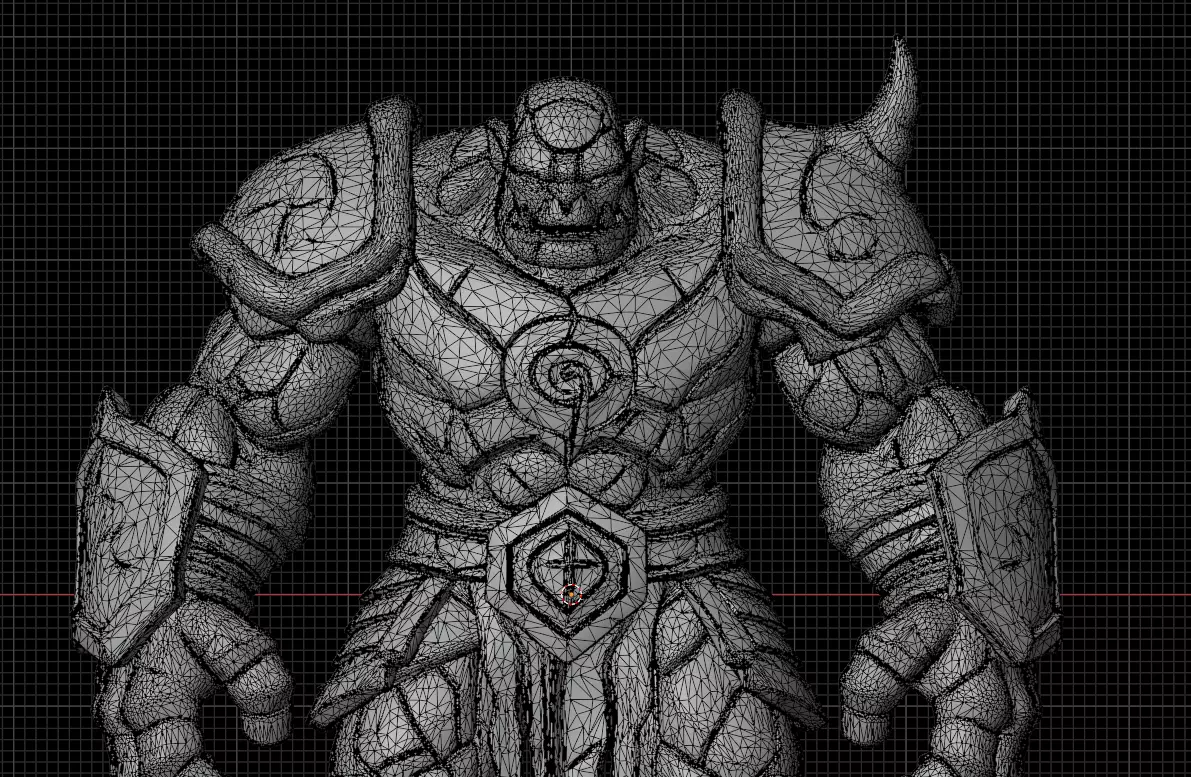 Ancient Stone Golem 3D model_11