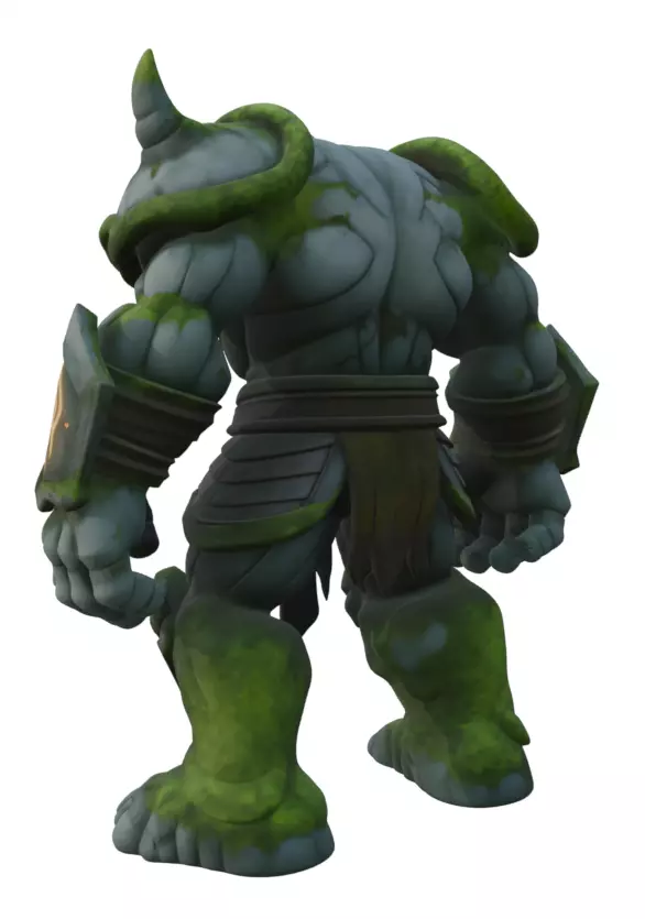 Ancient Stone Golem 3D model_2