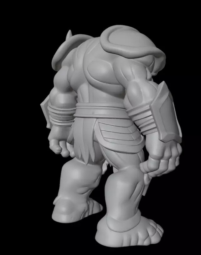 Ancient Stone Golem 3D model_9
