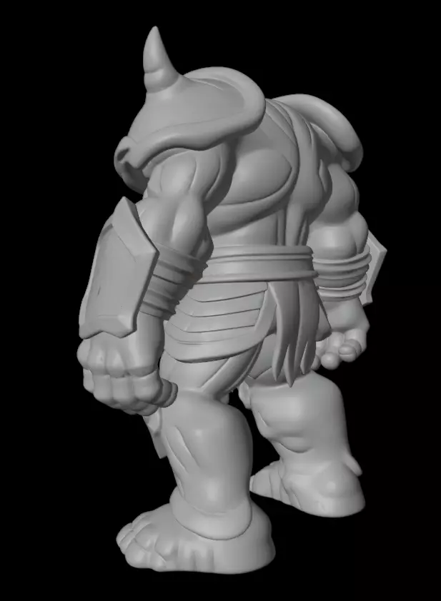 Ancient Stone Golem 3D model_7
