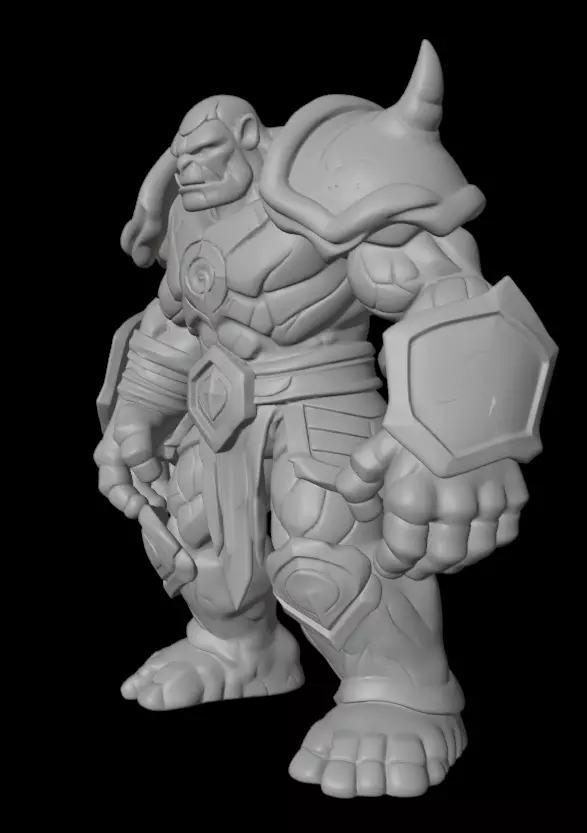 Ancient Stone Golem 3D model_6