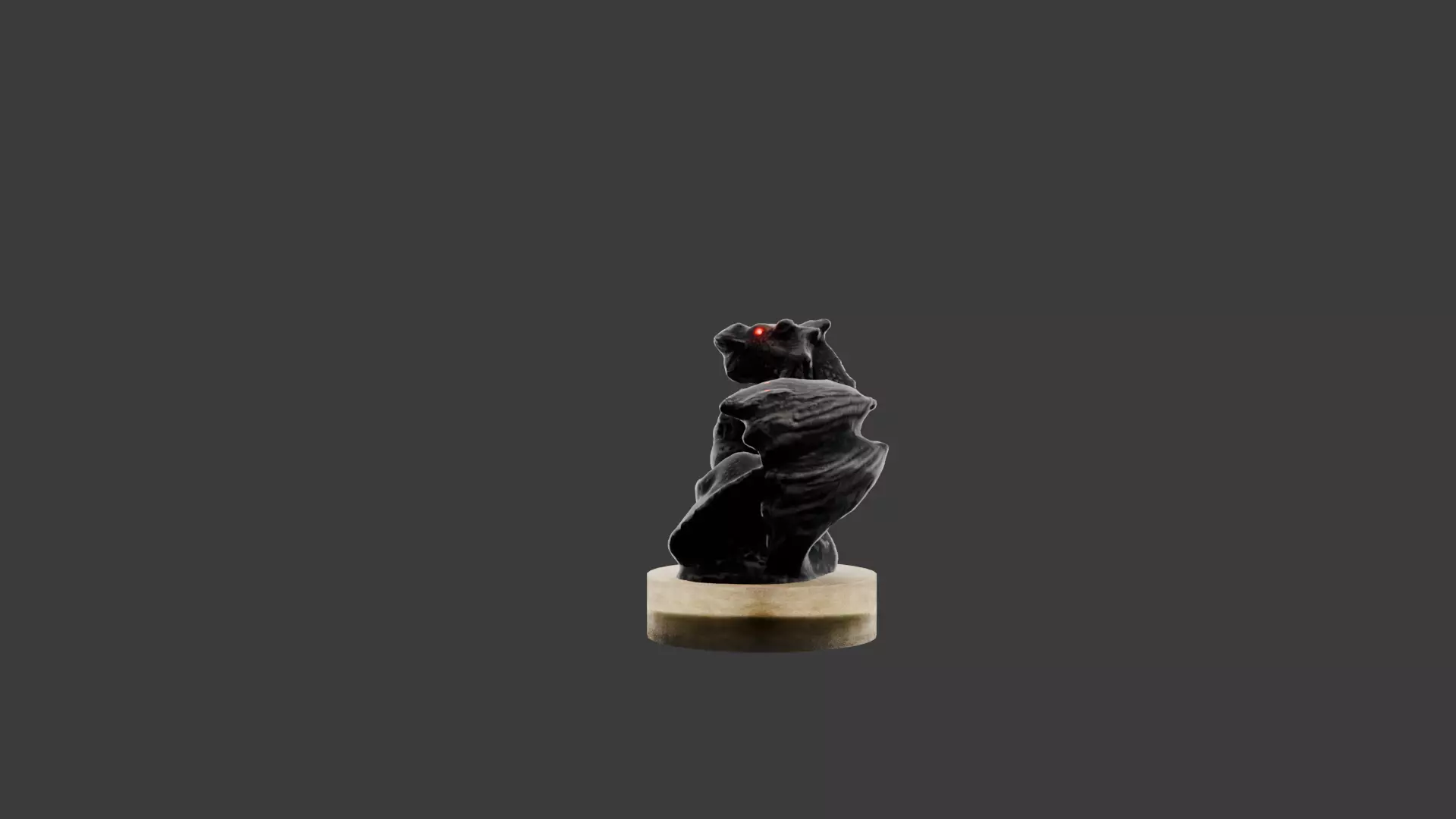 A dragon   statue 3D model_3