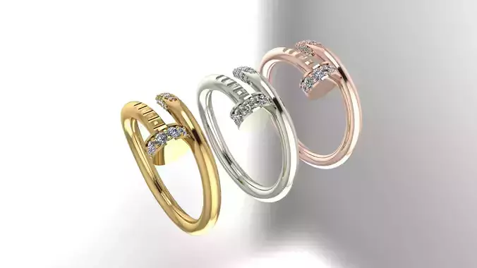 Cartier Ring with stones NAIL