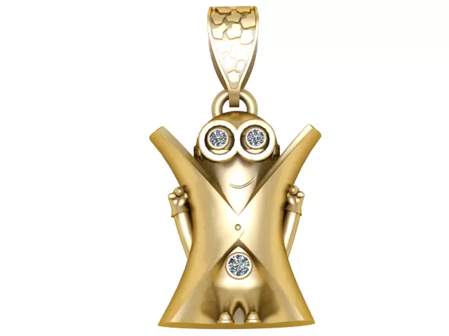 Cute Cartoon Character Pendant 3D Printable Jewelry Model 3D print model