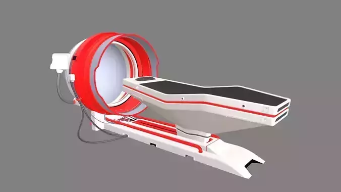 Medical Scanner  3D Model Low-poly 3D model