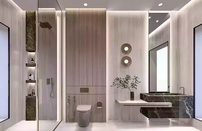 Sketchup bathroom design