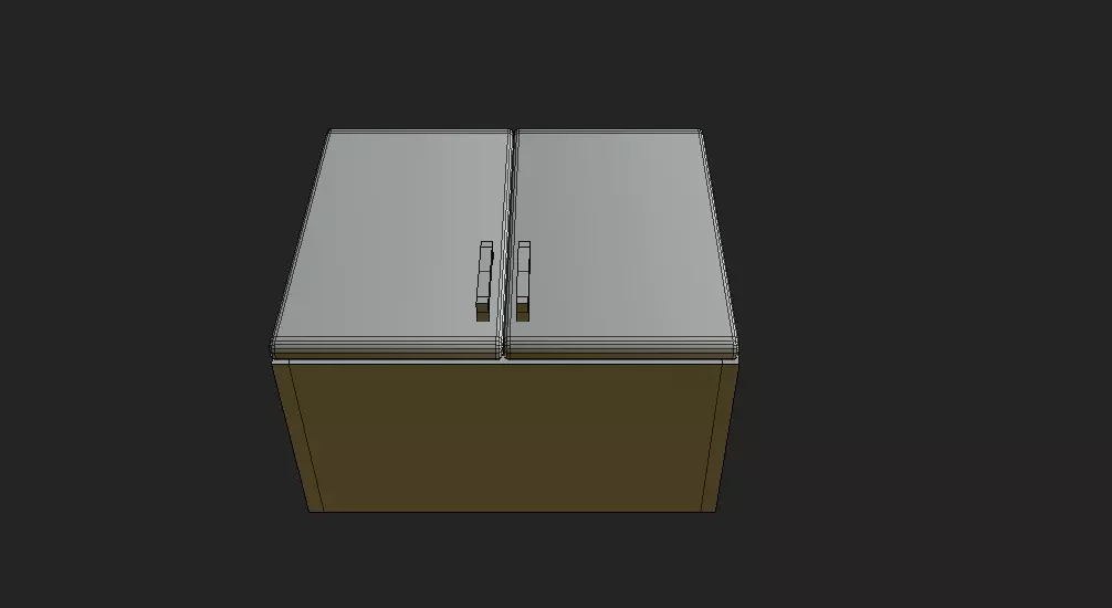 Kitchen cabinet Low-poly 3D model_12