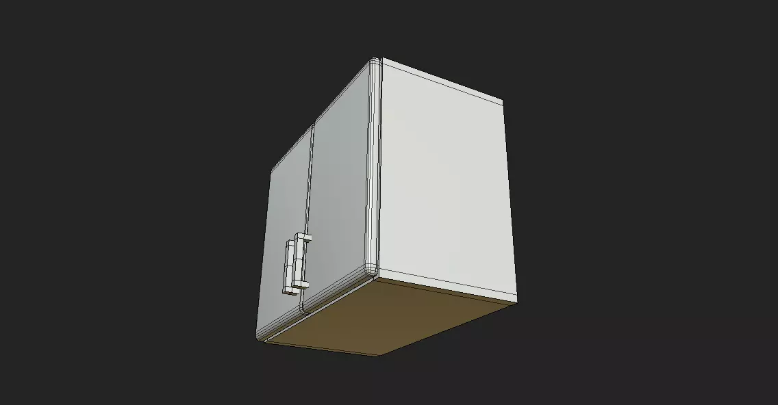 Kitchen cabinet Low-poly 3D model_13