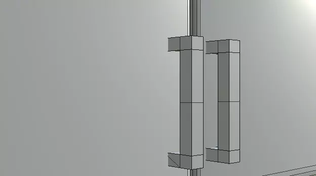 Kitchen cabinet Low-poly 3D model_11