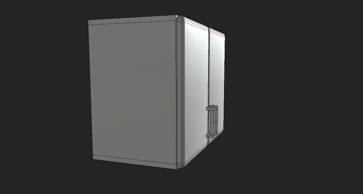 Kitchen cabinet Low-poly 3D model_8