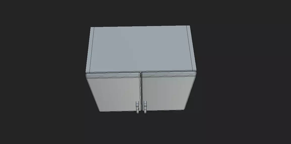 Kitchen cabinet Low-poly 3D model_10