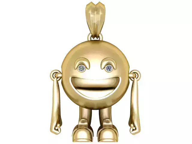 Joy Drop Friend Pendant 3D Printable Jewelry Model