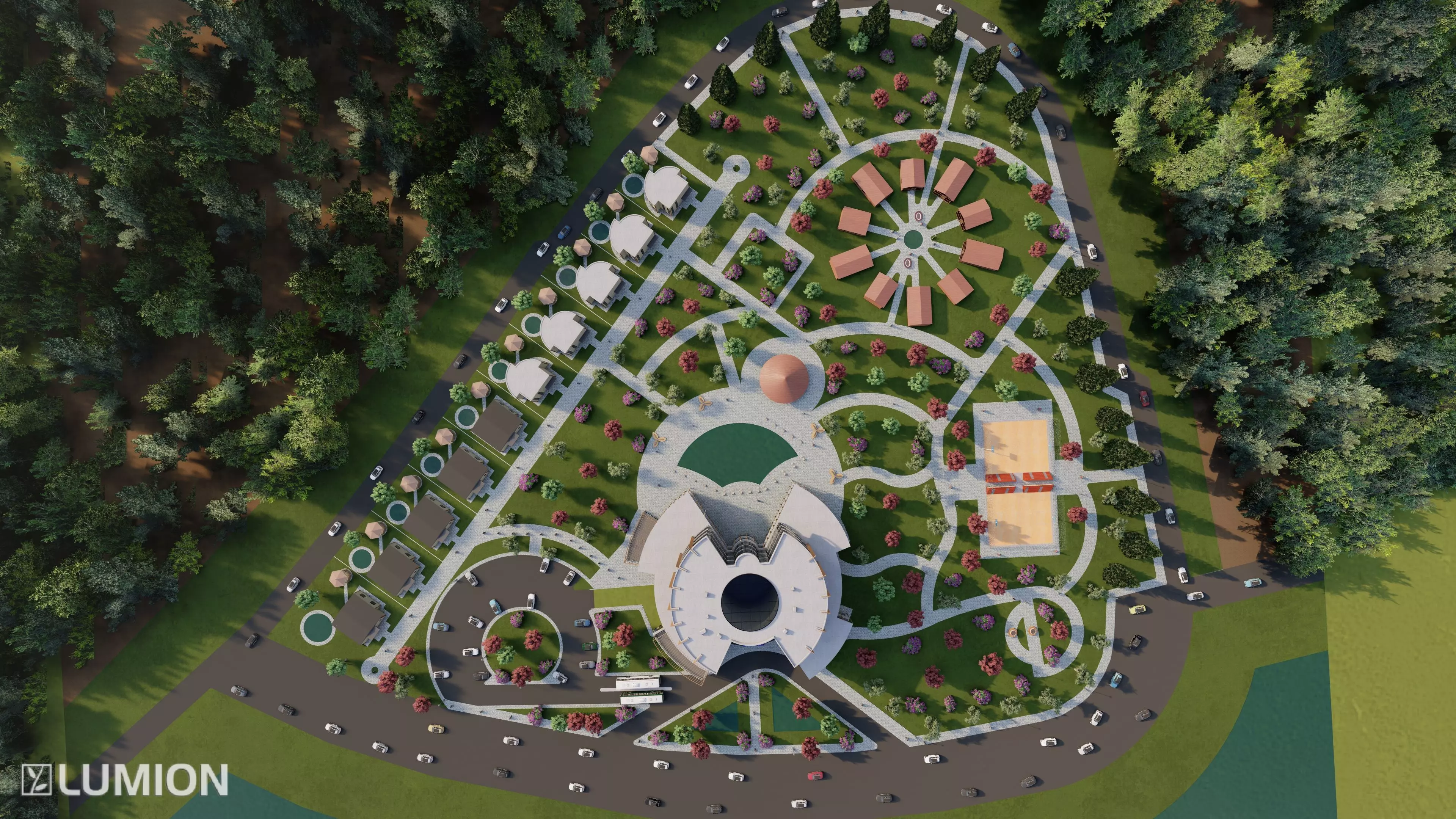 Luxury Hotel and Resort Complex 3D model_5