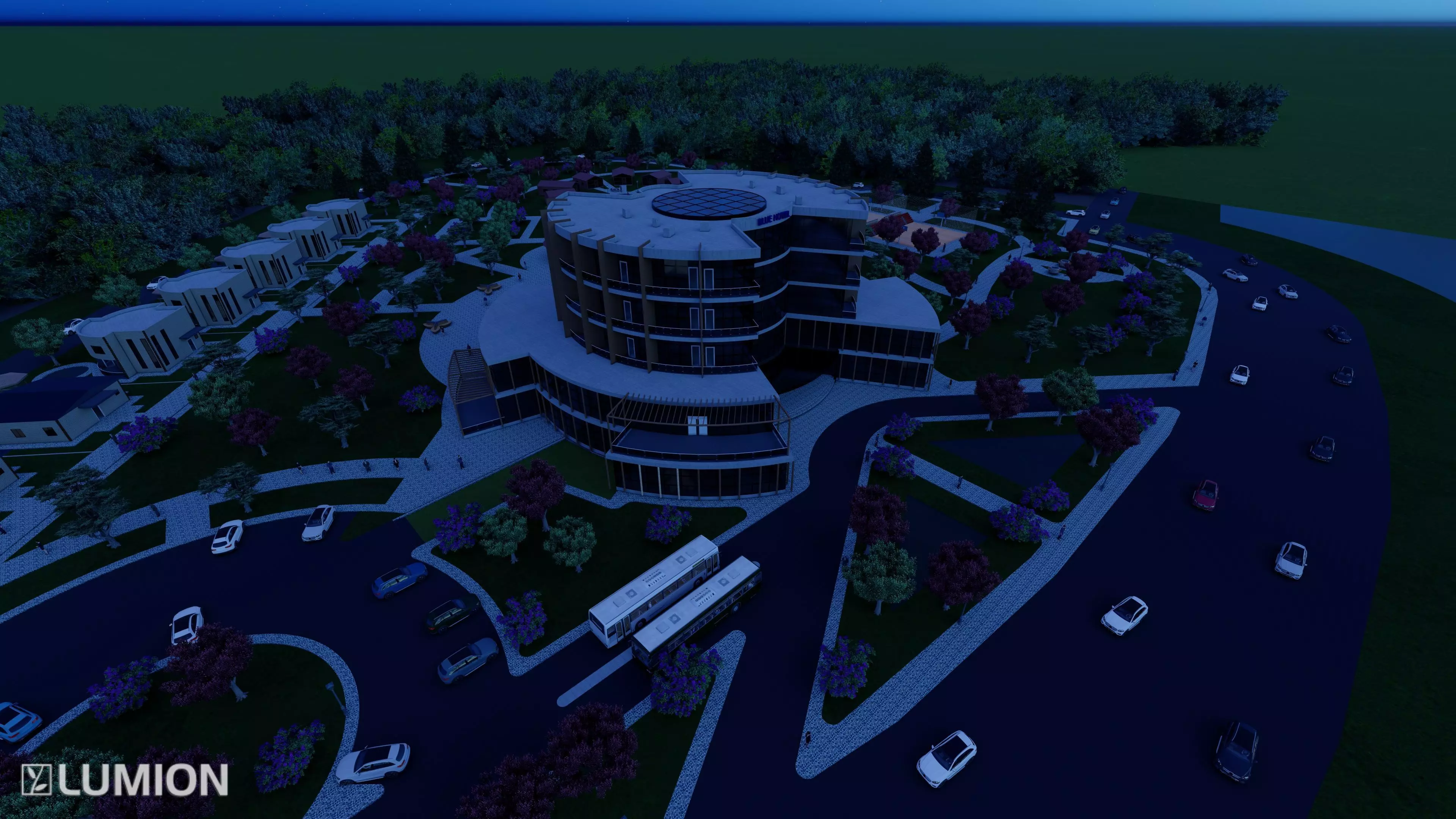 Luxury Hotel and Resort Complex 3D model_4