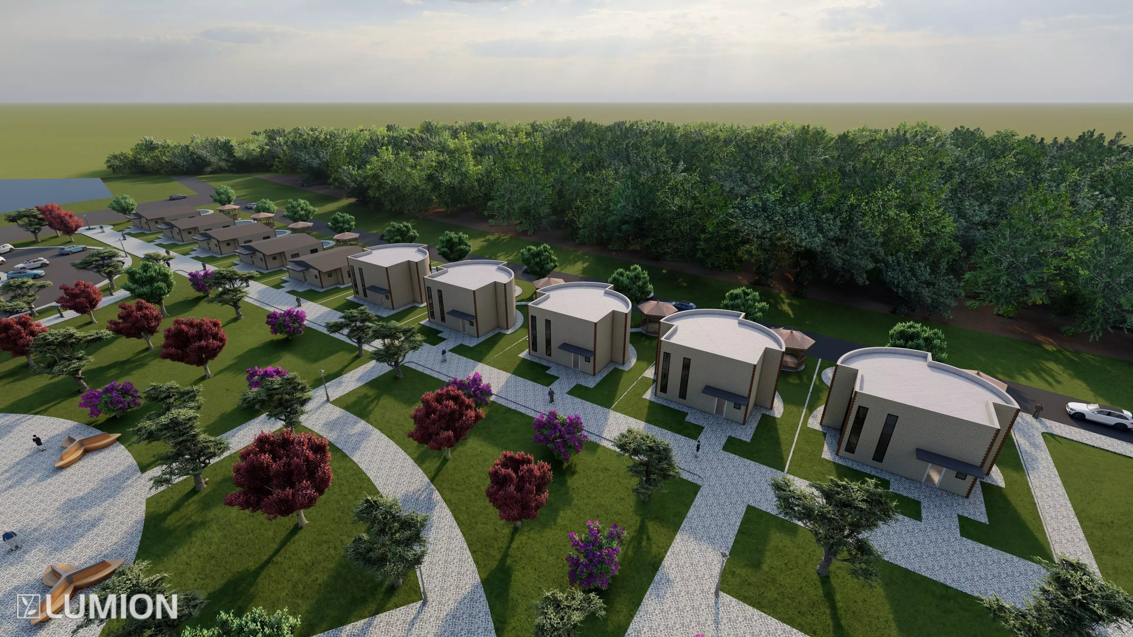 Luxury Hotel and Resort Complex 3D model_6