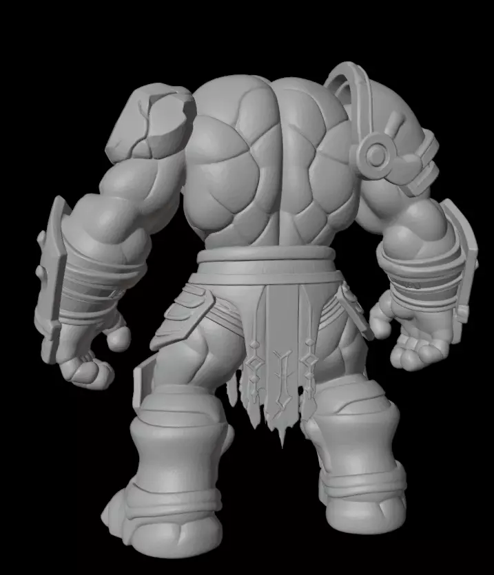 Rune Guardian Golem 3D model_9