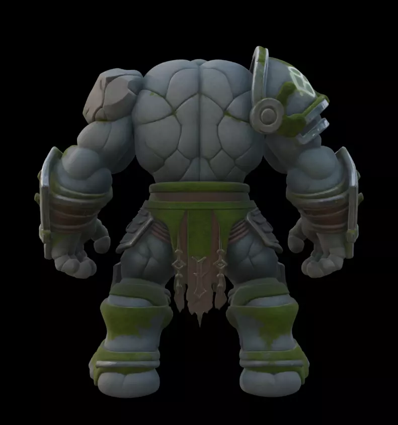 Rune Guardian Golem 3D model_3