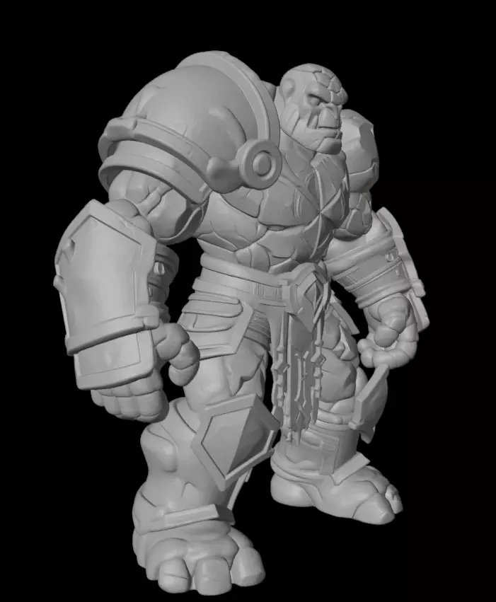 Rune Guardian Golem 3D model_11