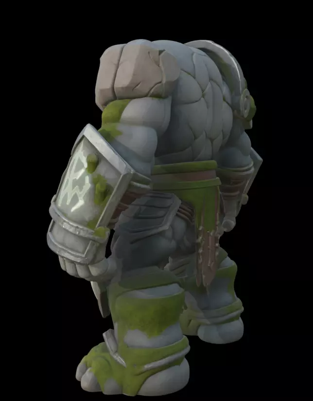 Rune Guardian Golem 3D model_2