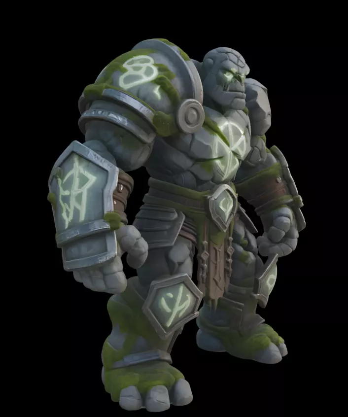 Rune Guardian Golem 3D model_5