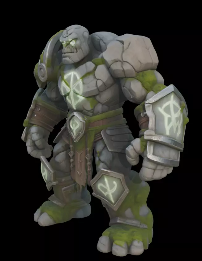 Rune Guardian Golem 3D model_1
