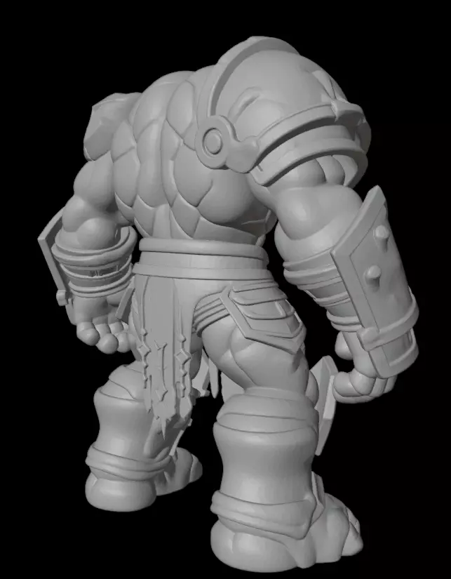 Rune Guardian Golem 3D model_10