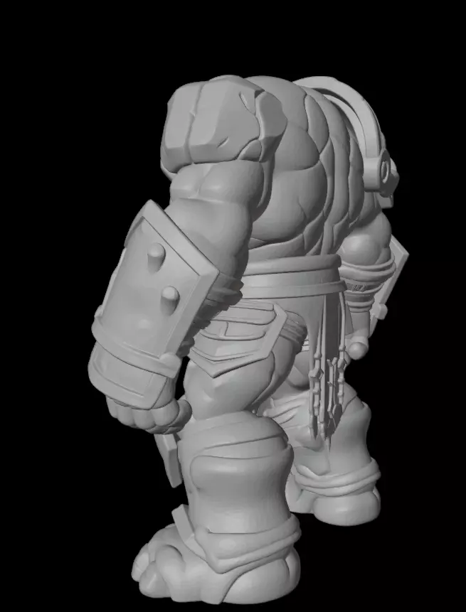 Rune Guardian Golem 3D model_8