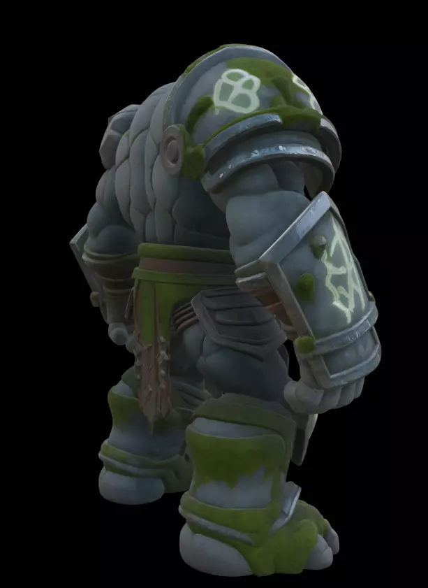 Rune Guardian Golem 3D model_4