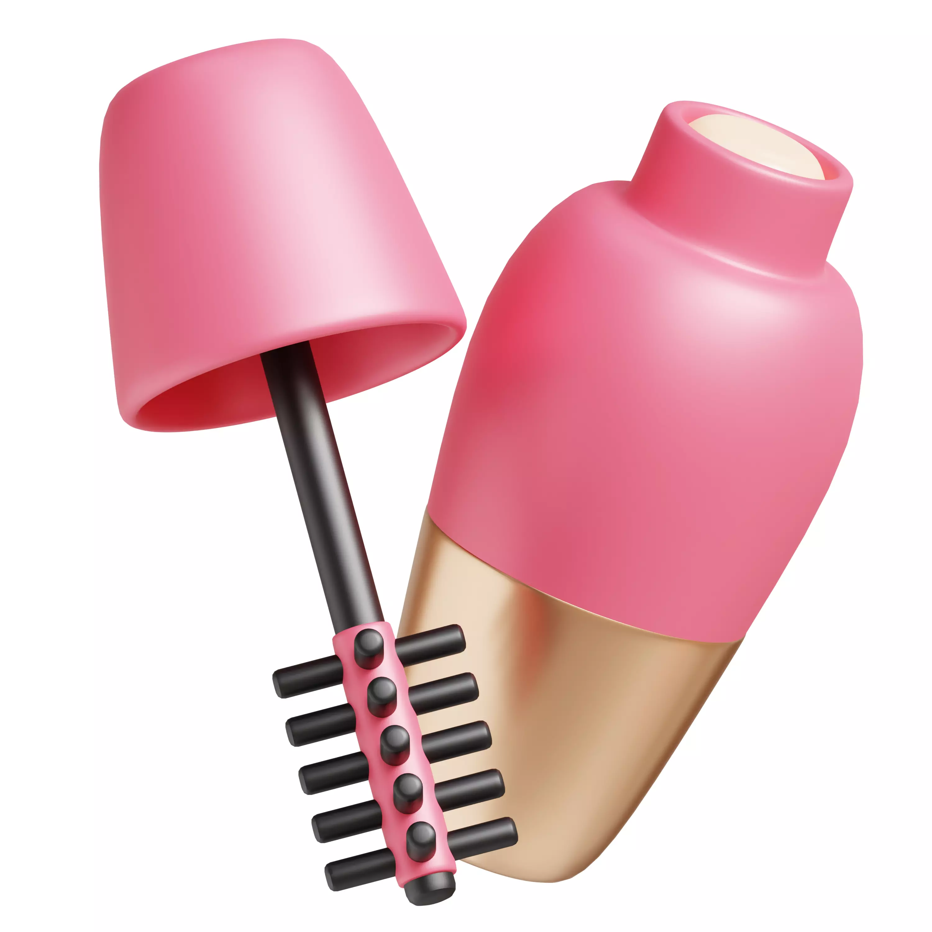 Stylized Beauty and Cosmetics 3D Icon Collection Low-poly 3D model_5