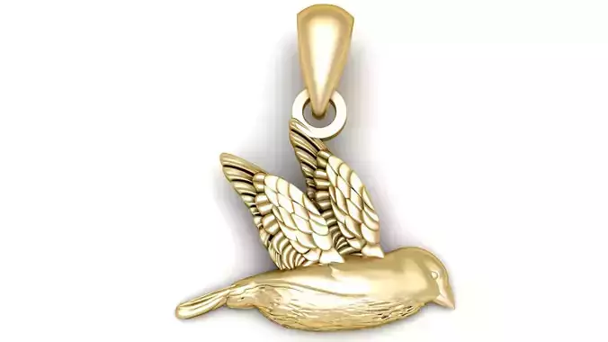 Dove Bird Pendant 3D Printable Model