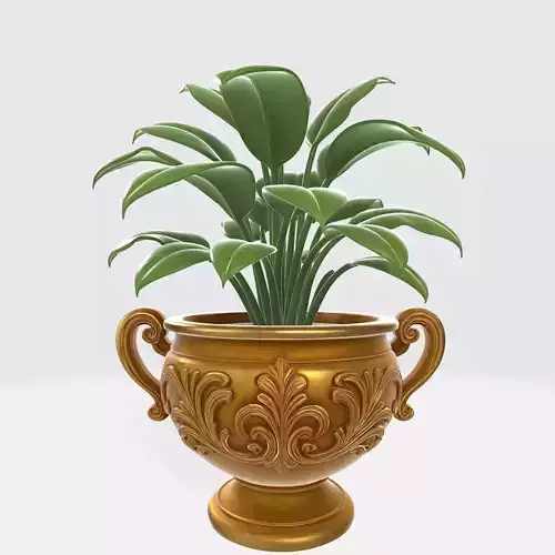 Plant Pot 2 Low-poly 3D model