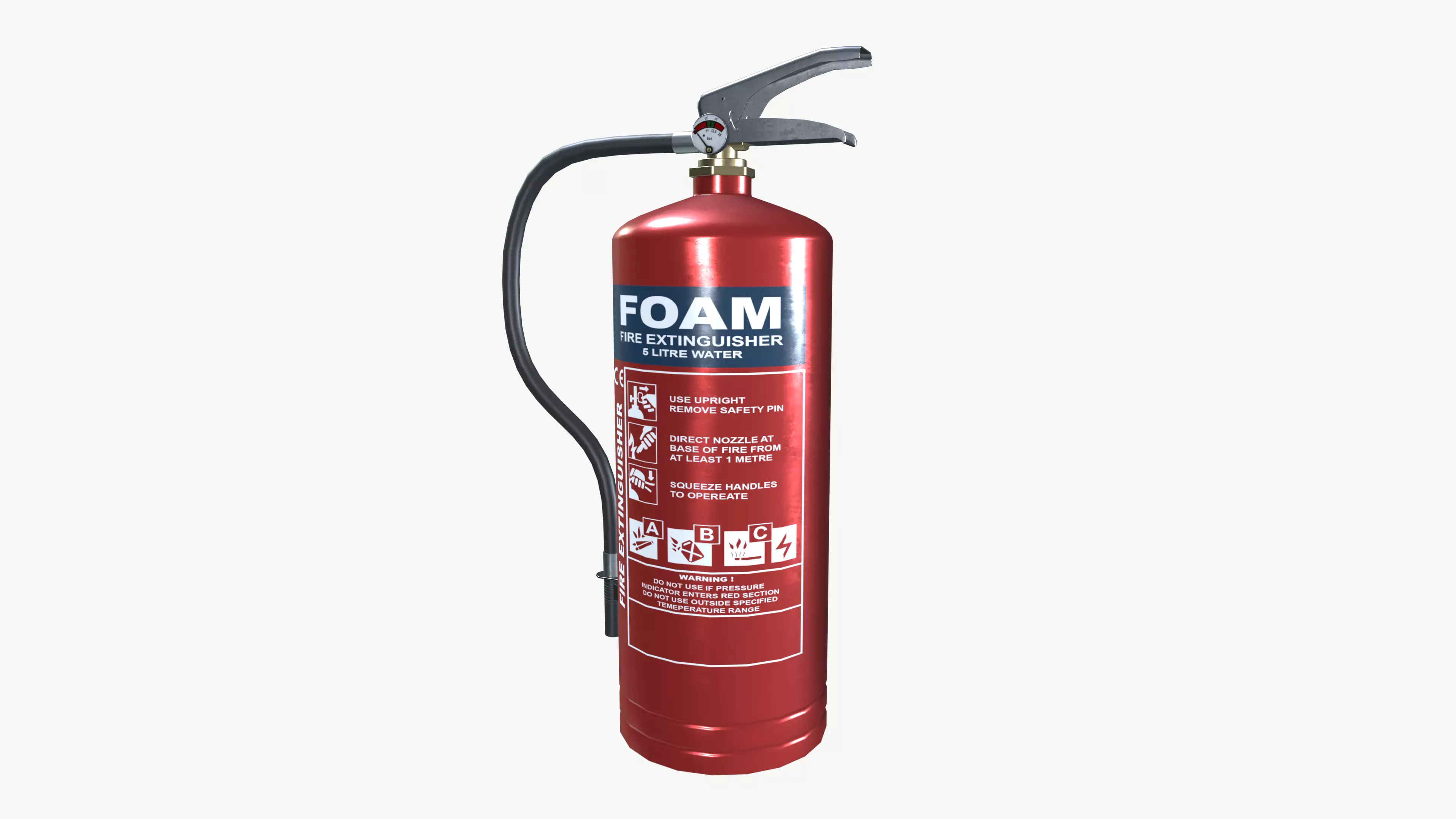 Foam Fire Extinguisher 3D model