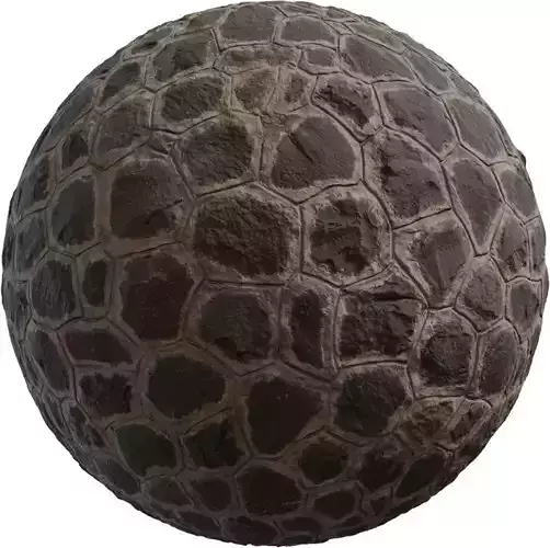 Organic Polygon Stone Floor