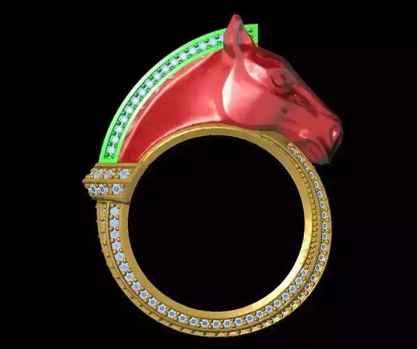 Horse ring 3D print model