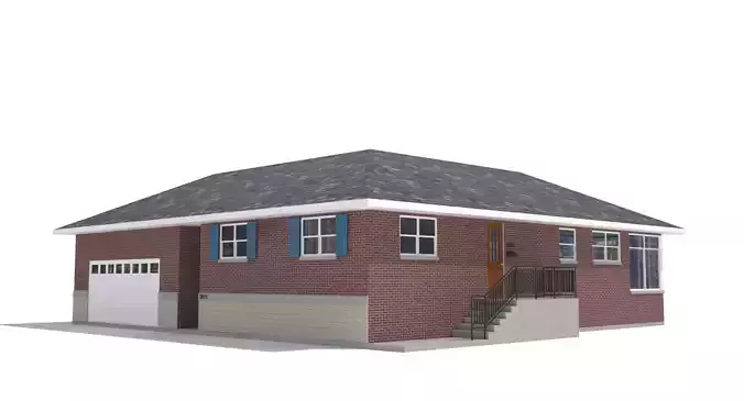 House-002- Low Poly