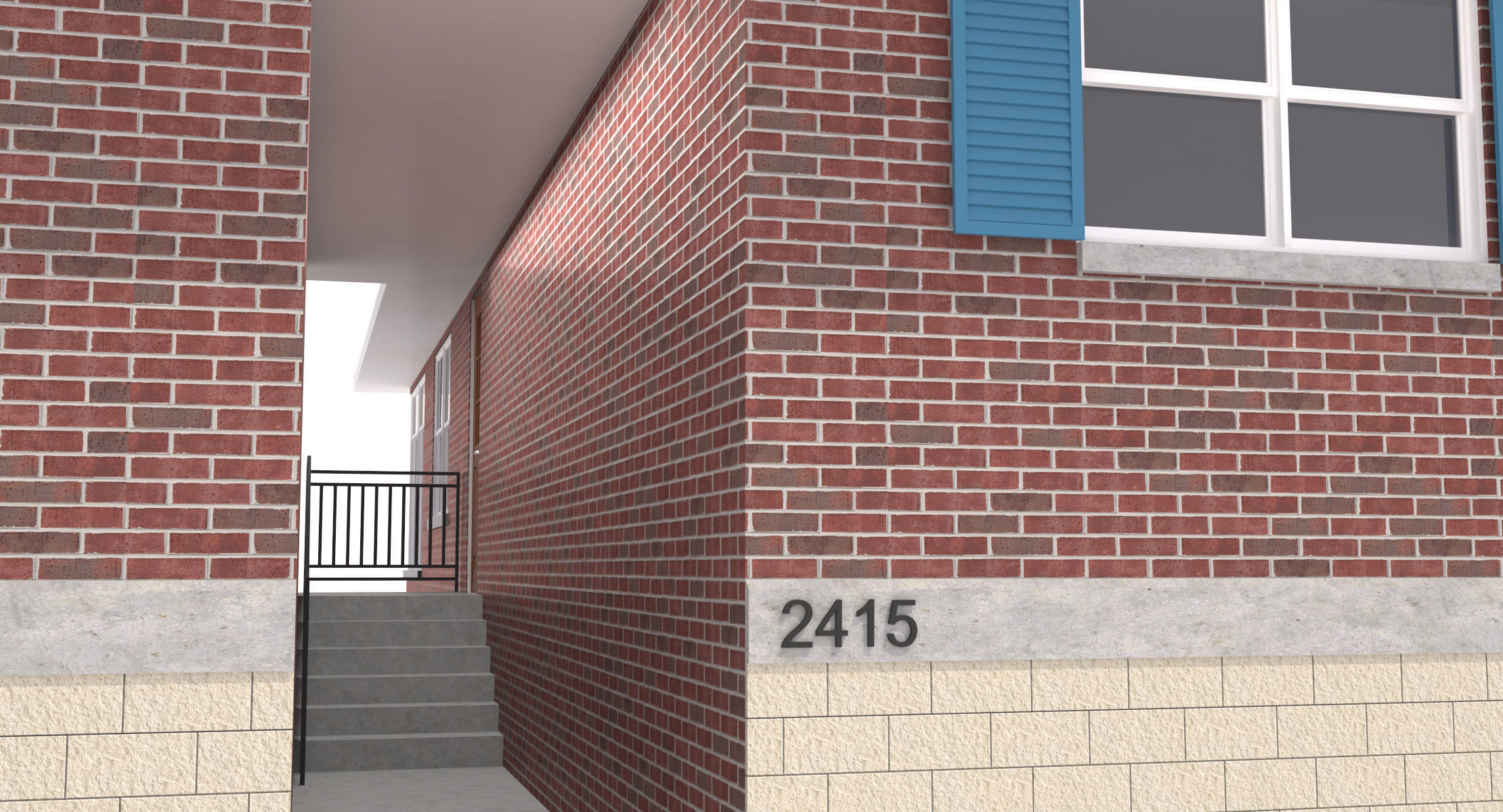 House-002- Low Poly 3D model_6