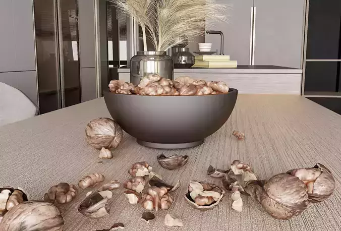 Contemporary Luxury Kitchen Interior - Photorealistic Archviz 3D model 7