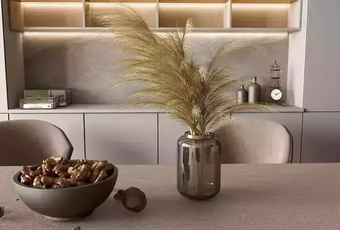 Contemporary Luxury Kitchen Interior - Photorealistic Archviz 3D model 5