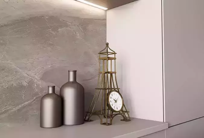 Contemporary Luxury Kitchen Interior - Photorealistic Archviz 3D model 4