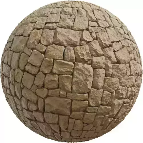 Medieval Limestone Cobblestone Floor 