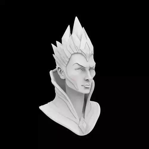 Barbarian Bust 3D Print Model