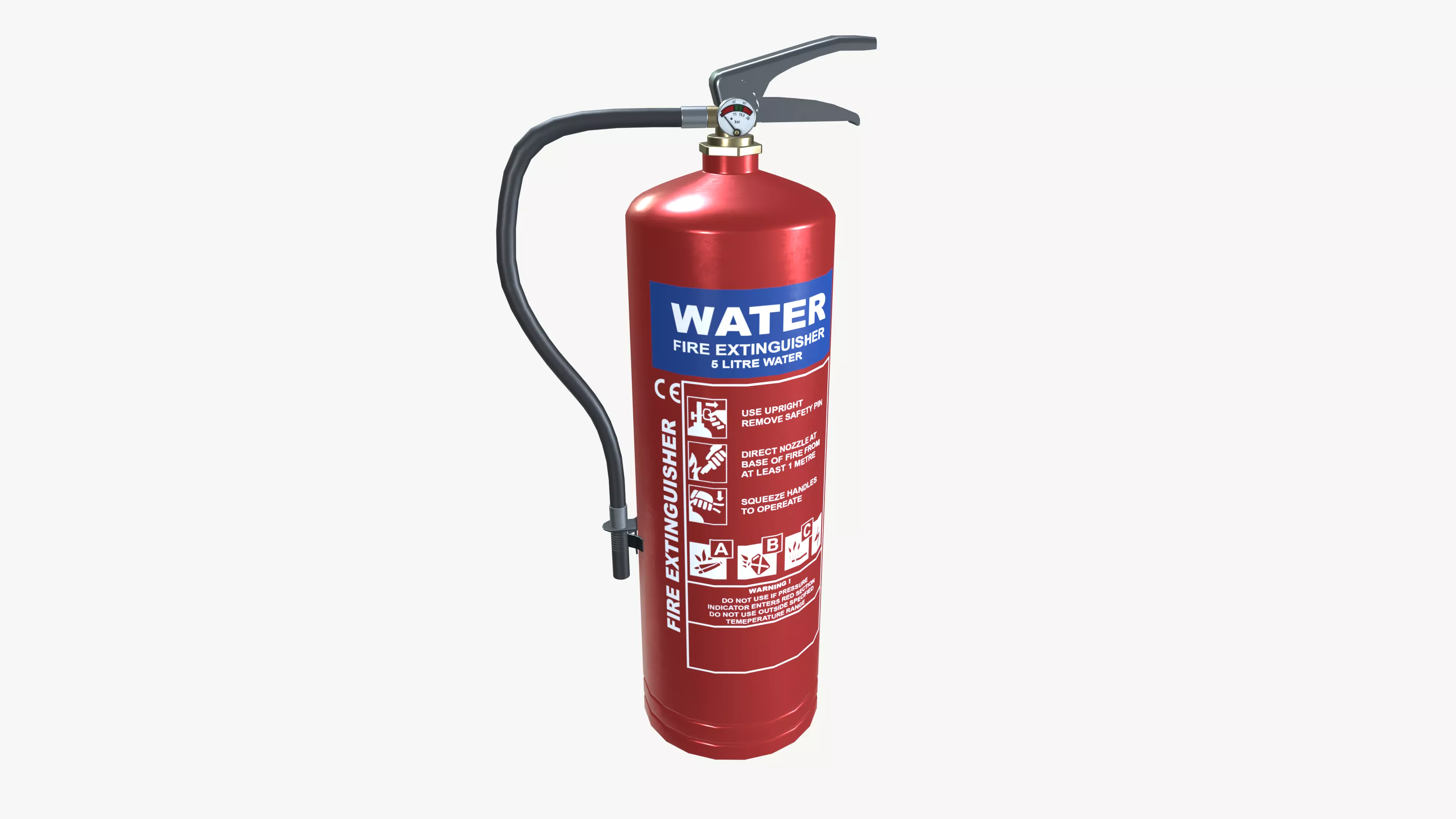 Water Fire Extinguisher 3D model_6